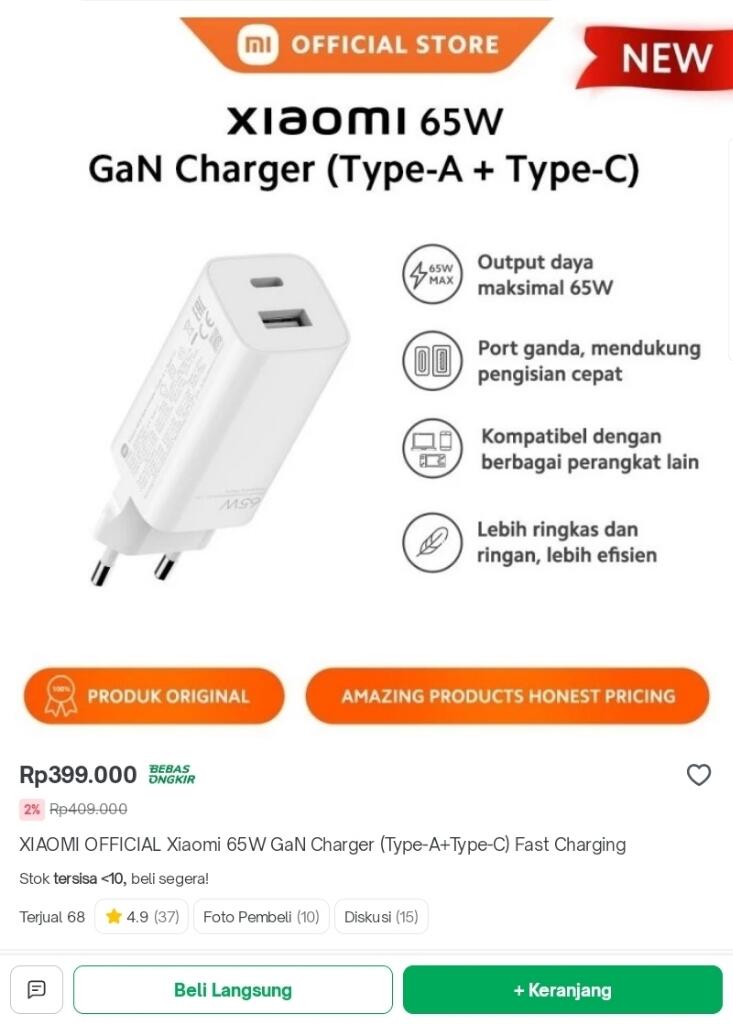 Rekomendasi Membeli Adapter Charger Smartphone Anti KW, Dijamin Aman 