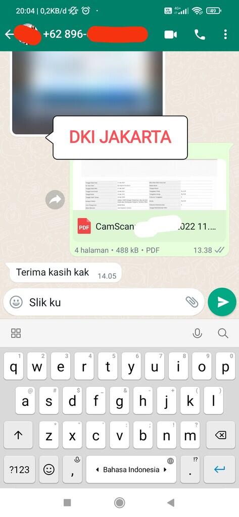 JASA CEK BI CHEKING, BAYAR SETELAH DATA KELUAR