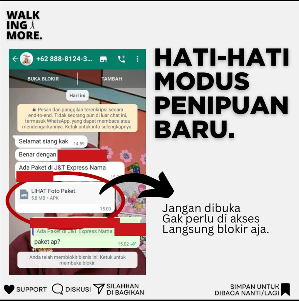 Waspada Apk Scam Lihat Paket, Modus Penipuan baru