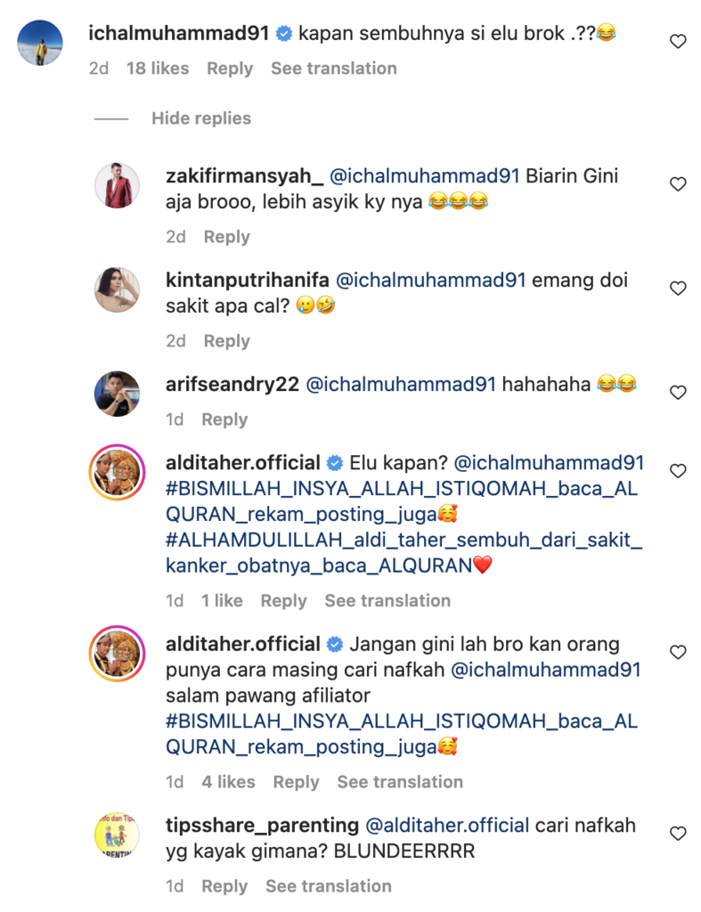 Aldi Taher DM Minta Diundang Kaesang. Pantes Nggak Sih Minta Diundang Disuatu Acara?