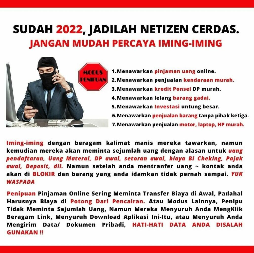Tips Waspada Penipuan Dunia Maya, Jangan Mudah Percaya Iming-Iming!