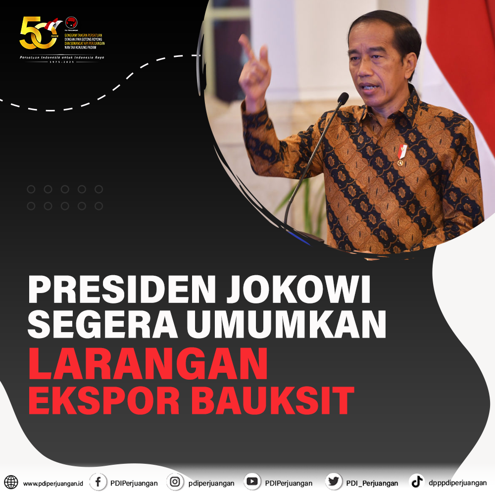 Presiden Jokowi Segera Umumkan Larangan Ekspor Bauksit | KASKUS