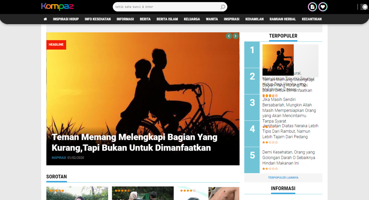 Unduh Gratis Template Kompaz Menampilkan Template Blogger Seperti Kompas