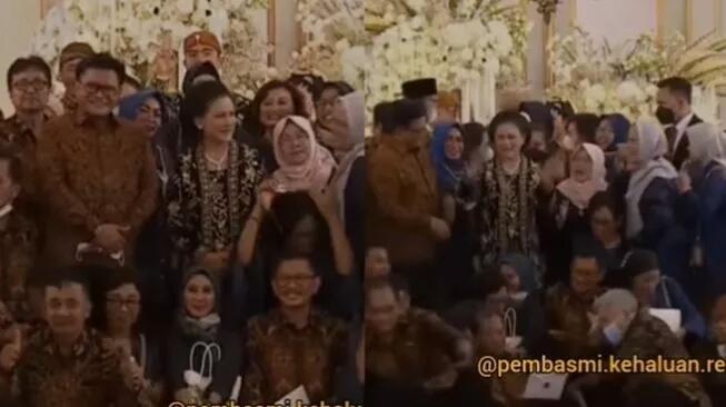 Manten Kalah Saing! Kaesang-Erina sampai Jokowi 'Tenggelam' saat Iriana Diajak Foto 