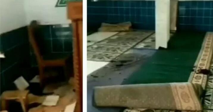 Masjid Al Mahfudz Salaman Magelang Dirusak Orang Tak Dikenal, Berceceran Darah Haid 