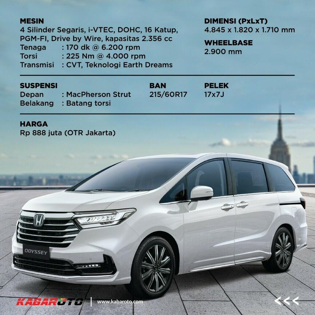 Honda Odyssey Sport Lebih Gahar Dengan Aksen Hitam!