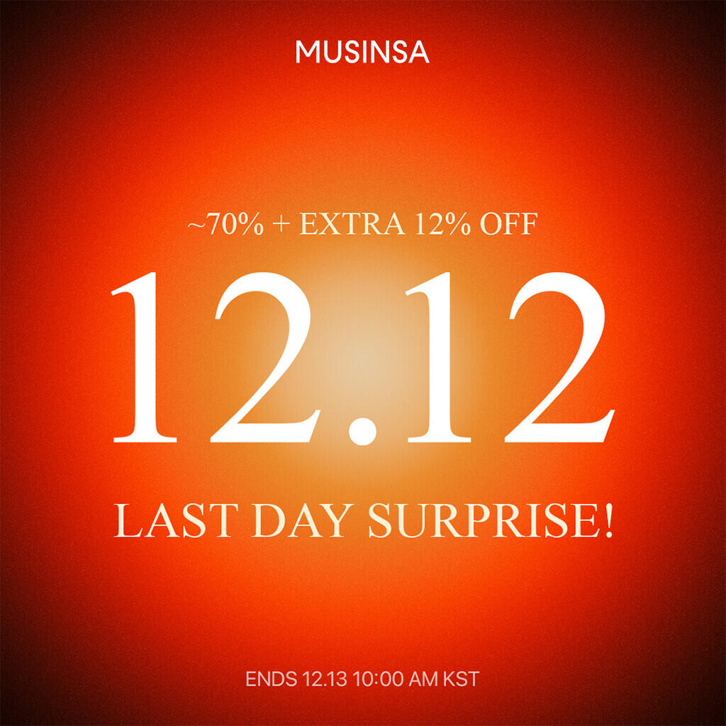 &#91;MUSINSA 1212 SALE – LAST DAY&#93;