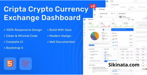 Free Download Cripta Cryptocurrency HTML and Laravel Exchange Dashboard