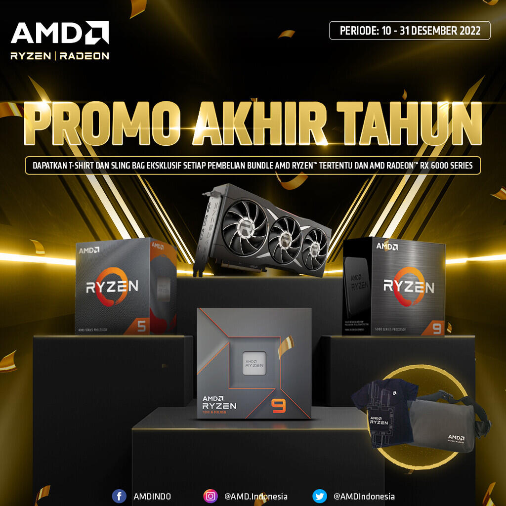 Promo Akhir Tahun! Desember Banjir Hadiah Bersama AMD!