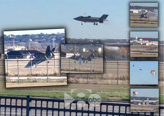 Lagi dan Lagi Pesawat Amerika Tumbang, Kali Ini F-35B Nyungsep Di Landasan
