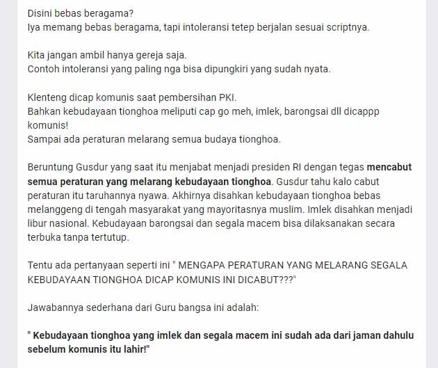 (RFK Nasionalisme) Jika Bukan Karena Gus Dur, NKRI May had Disbanded. Mengapa ?