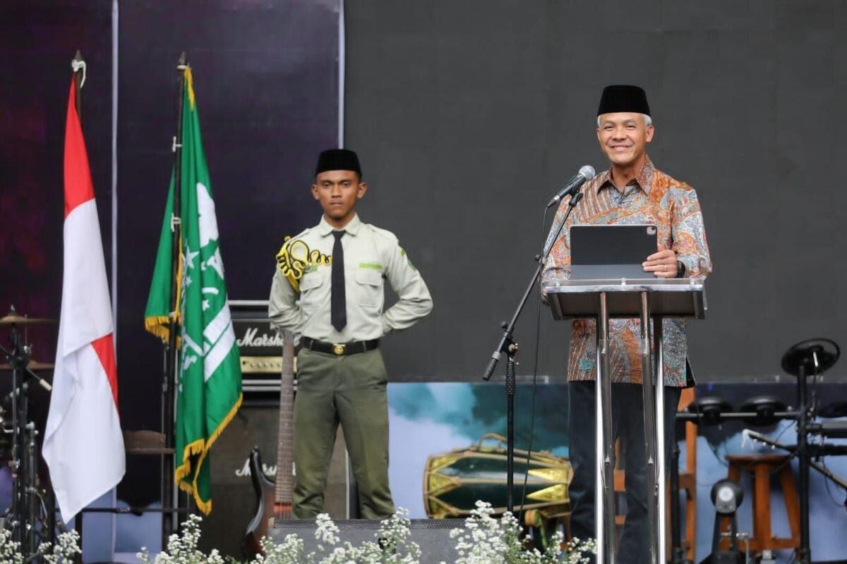 Santri di Lampung Dukung Ganjar Jadi Presiden: Programnya Selalu Tepat Sasaran