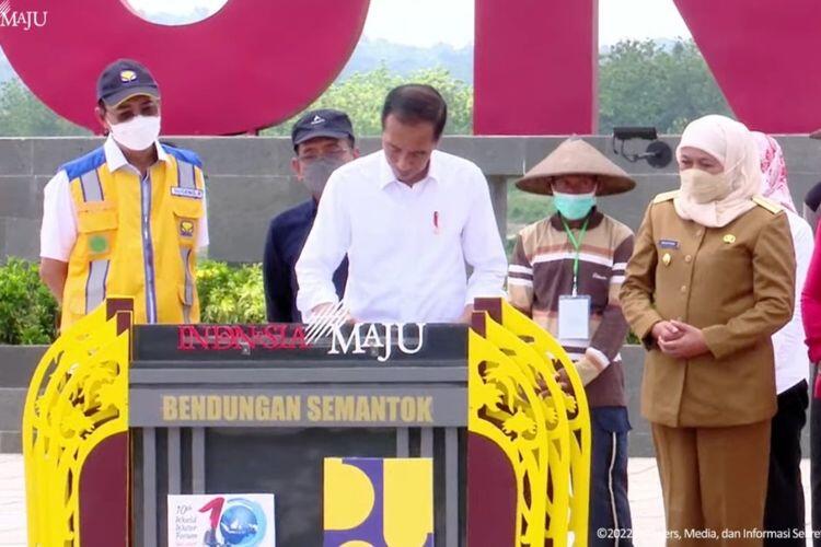 Semantok Jadi Bendungan Ke-30 yang Diresmikan Jokowi sejak 2015 