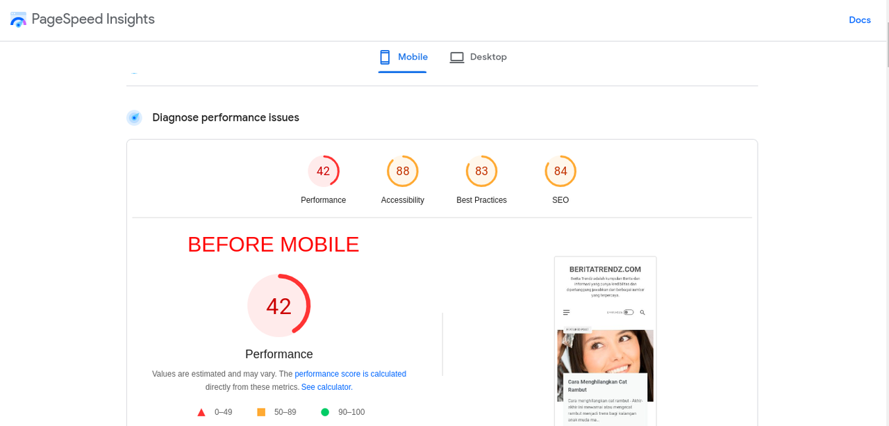 SEO Warning! Optimasi kecepatan website di butuhkan