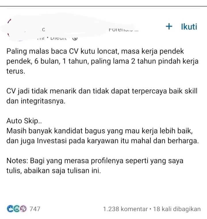 Perbedaan User Melihat Lamaran Pekerjaan Jaman Dulu dan Sekarang