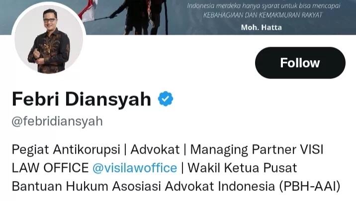 Pengacara Ferdy Sambo, Febri Diansyah Dijebak oleh Pertanyaan dari Warga Twitter

