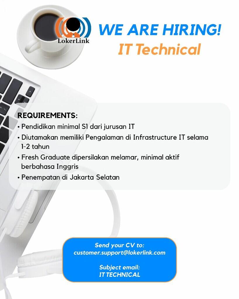 &#91; JAKARTA SELATAN &#93; Lowongan Kerja &quot;PRE-SALES TECHNICAL&quot;