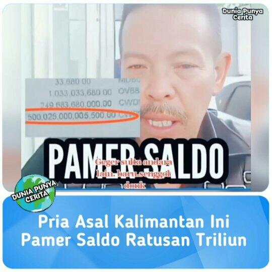 Pak Amin Pamer Saldo Rekening ATM 500 Triliun Mengajak Siapapun Bertemu Gan! 