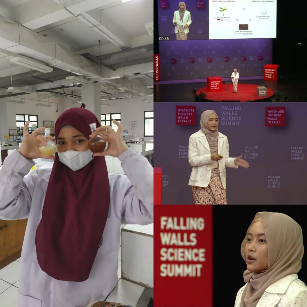 PERTIWI: PEMBALUT ORGANIK BIODEGRADABLE PEMENANG FALLING WALLS LAB INDONESIA 2022