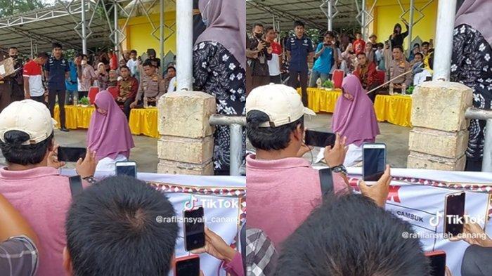 Heboh Video Pelakor di Aceh Mendapatkan Sanksi Hukum Cambuk, Warganet Sebut Efek Jera