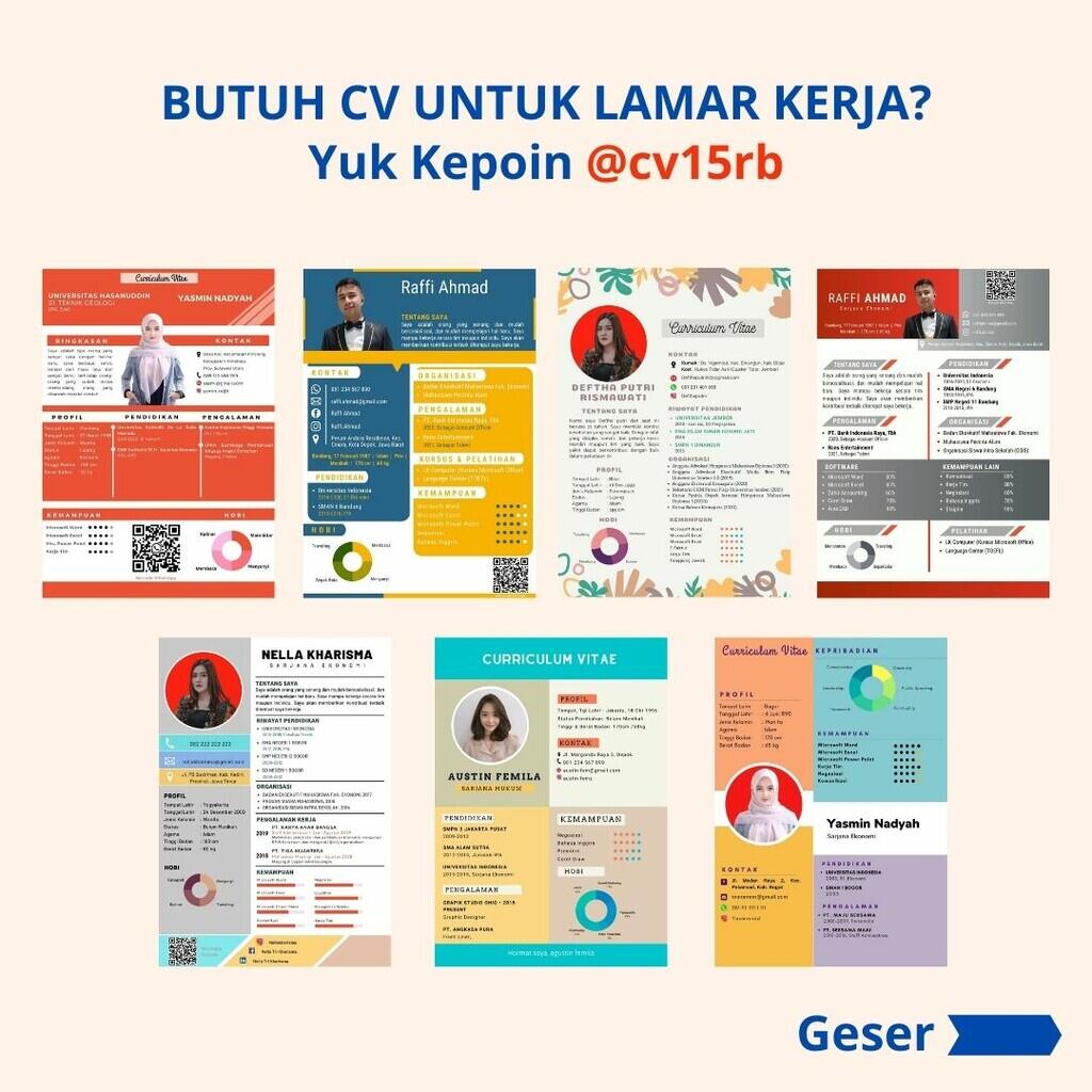 JASA PEMBUATAN CV UNTUK MELAMAR KERJA