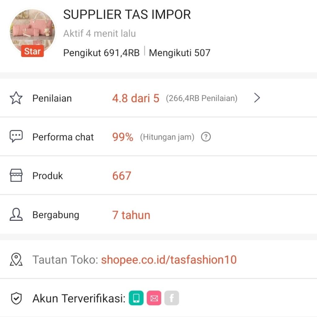 10 Rekomendasi Toko Tas Wanita Import di Shopee, Kekinian!