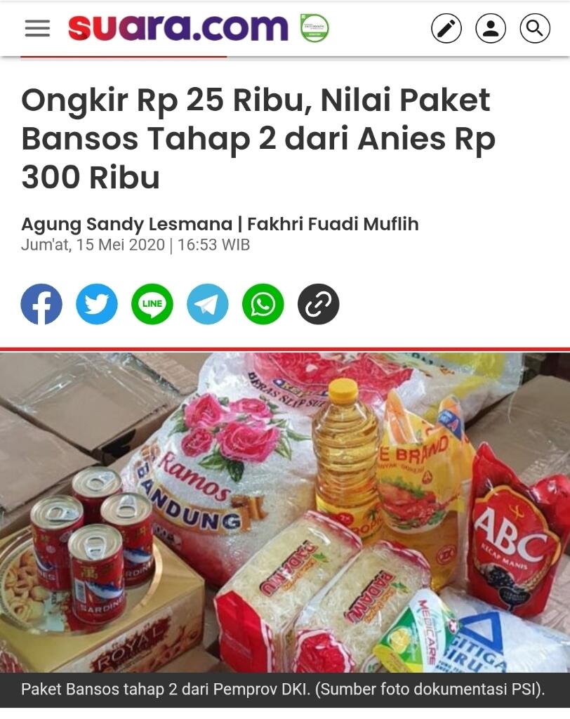Dugaan Korupsi Bansos di Era Anies Terungkap, Beras Rusak Anggaran Triliunan . . .