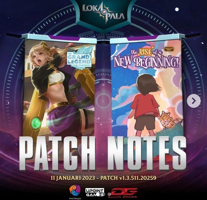 Lokapala update Ksatriya baru "Shinta", Skin kolaborasi dan Event ingame