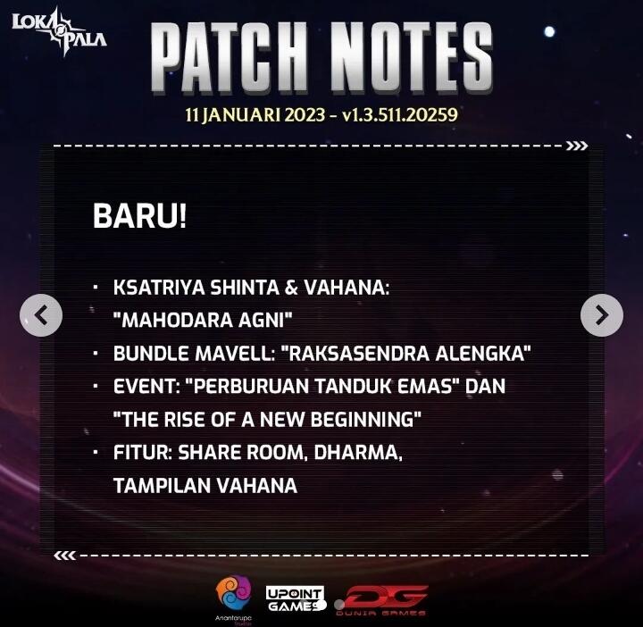 Lokapala update Ksatriya baru &quot;Shinta&quot;, Skin kolaborasi dan Event ingame