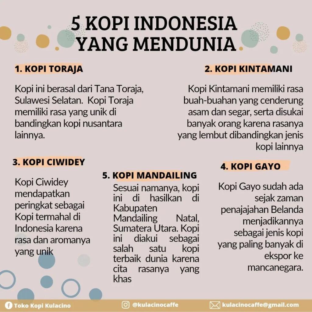 Beberapa Kopi Yang Sudah Mendunia: Gayo Favoritku 