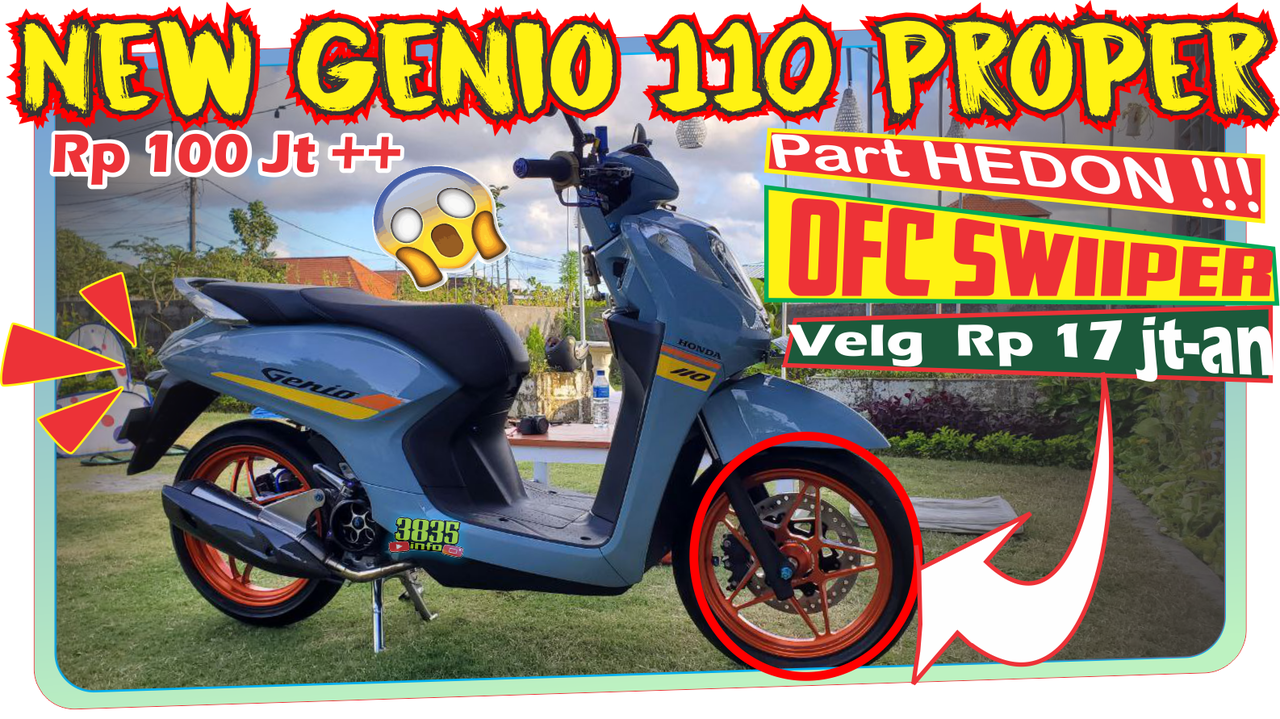 Jangan Baper New Genio 110 Ini Modifikasi Rp 100 jt an