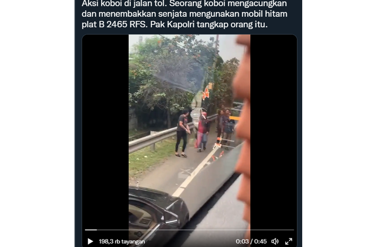 Viral Aksi Koboi Di Jalan Tol Stop Melakukan Koboi Yang Tidak