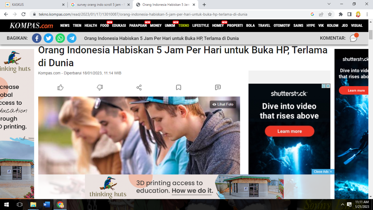 warganet indonesia dinobatkan sebagai pengguna Hp paling lama didunia