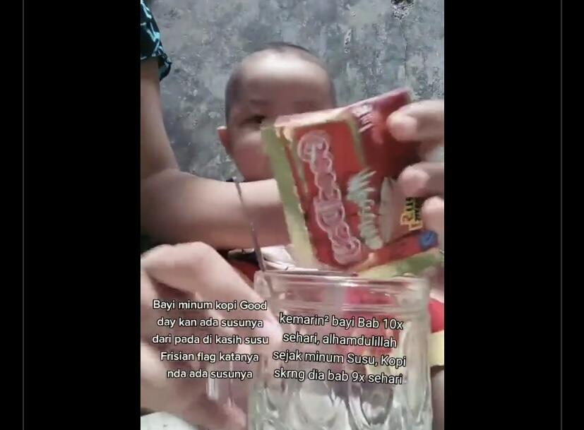 Orang Tua Kocak! Bayi 8 Bulan Dicekoki Kopi Meski Mencret Sepuluh Lali