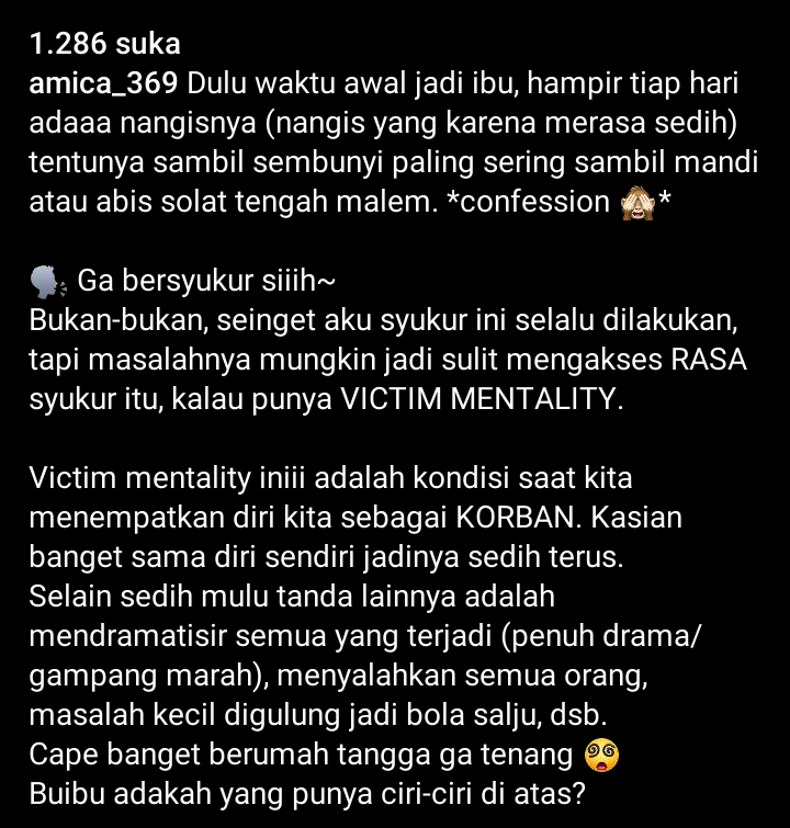 Victim Mentality, Mungkinkah Gansis Penderitanya?