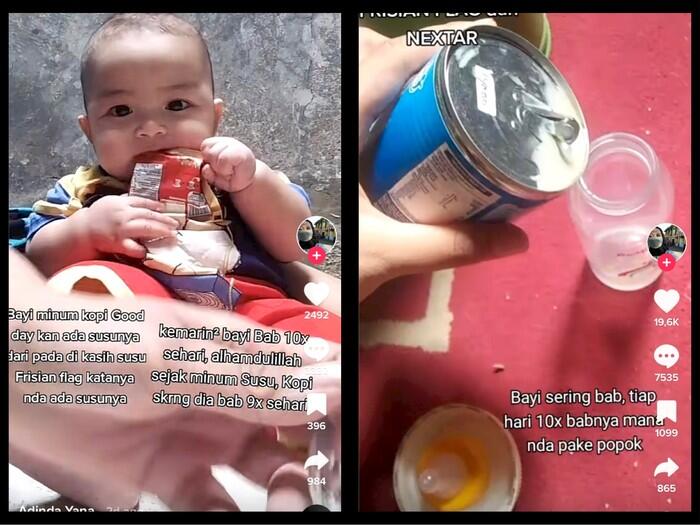 Miris! Demi Konten Ibu kasih anak Kopi Saset dan Ayam Sambel