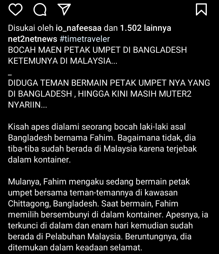 Tragedi Main Petak Umpet Bisa Sampai Pindah Negara, Diumpet Kolong Wewe?