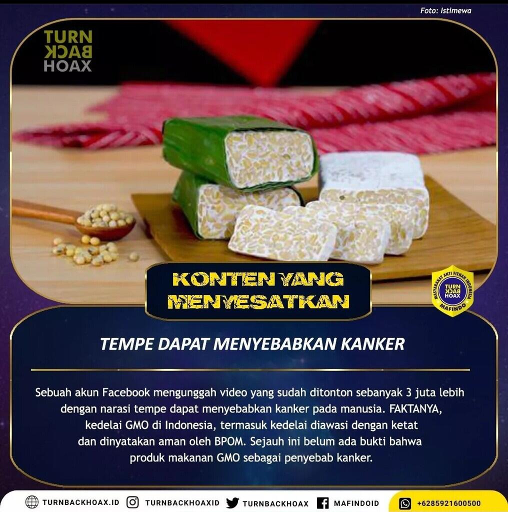 Tempe Menyebabkan Kanker 🫔⁉️ Benar ga ya ⁉️