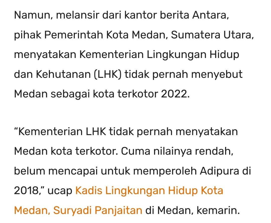 Viral Medan Kota Terkotor, Pemkot Bilang Luar Biasa Bersihnya