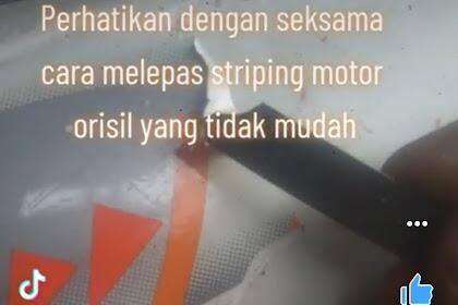 CARA AMAN MELEPAS STIKER SKOTLET DENGAN CUTTER