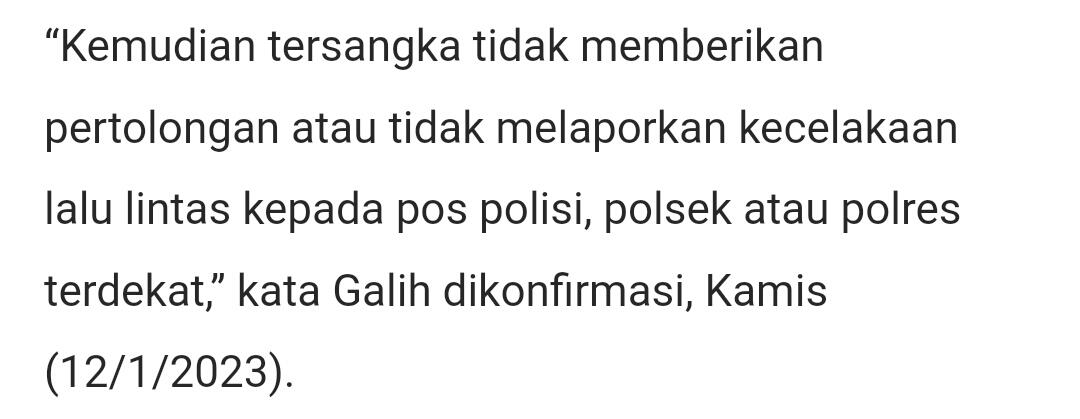 Mahasiswa UI yang Tewas Ditabrak Pensiunan Polisi di Jagakarsa Justru Jadi Tersangka