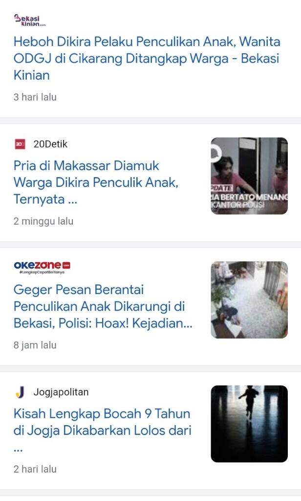 Marak Penculikan Anak, Nyata Ada ataukah Pengalihan Isu Semata?