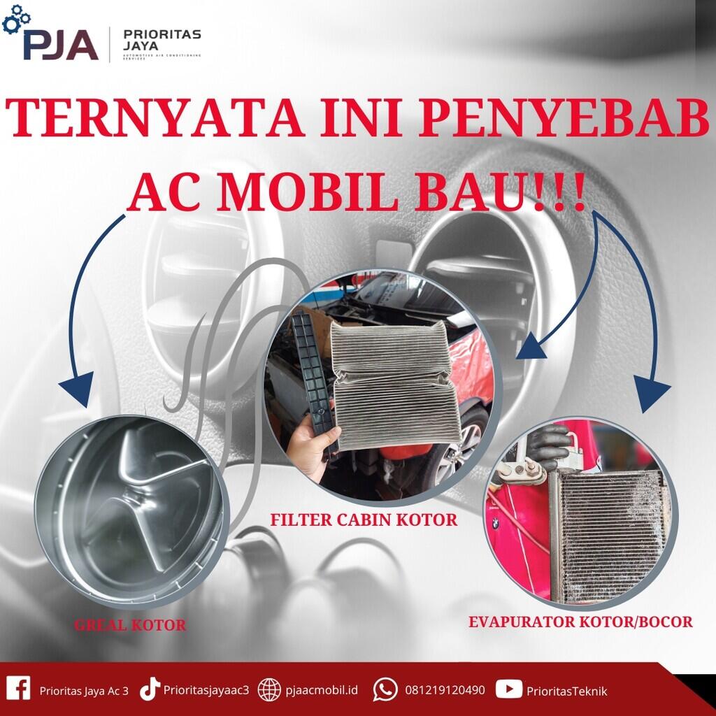 Beberapa penyebab AC Mobil Bau