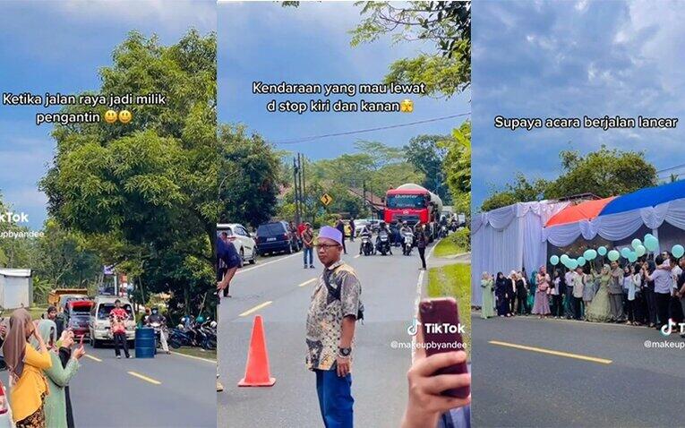 Viral Pesta Pernikahan Tutup Jalan Raya Ciamis, Wajarkah Seperti Ini?