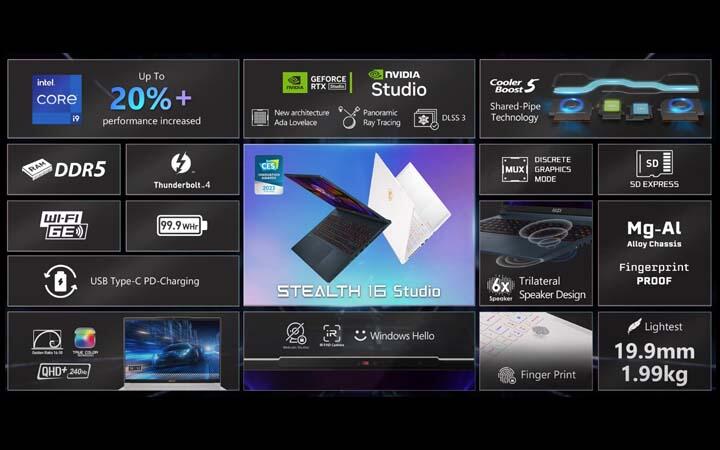 Laptop MSI Stealth 14 Studio dan Stealth 16 Studio Untuk Gamers Dan Content Creations