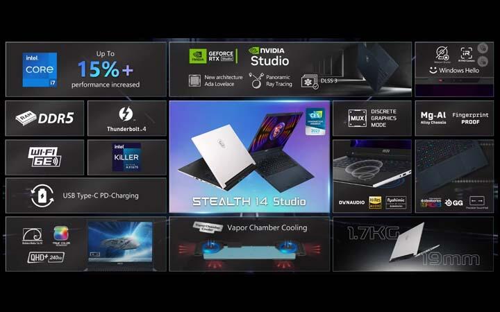 Laptop MSI Stealth 14 Studio dan Stealth 16 Studio Untuk Gamers Dan Content Creations