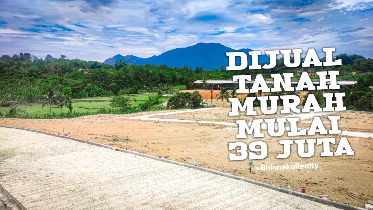 Jual tanah 39juta per 100m