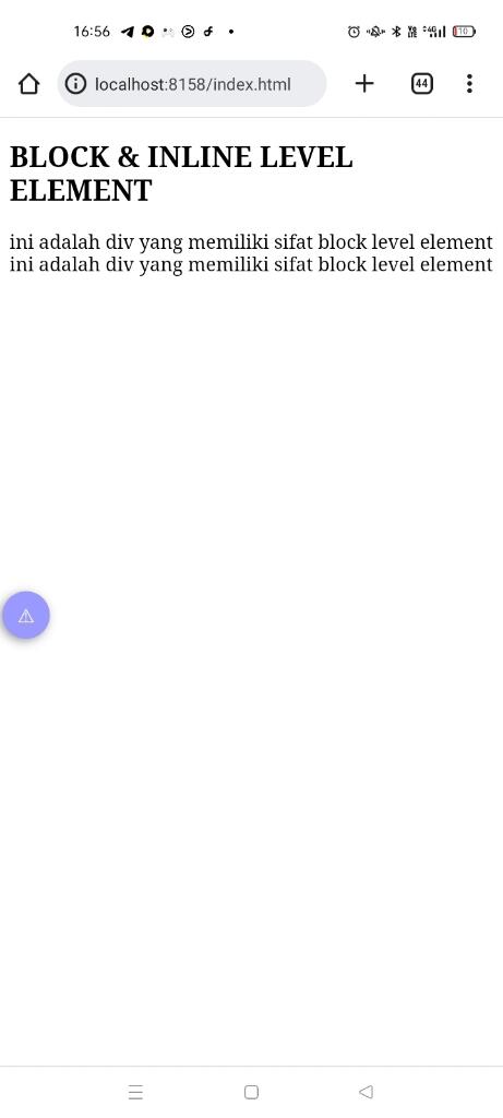 HTML Untuk Pemula - Block Dan Inline Element