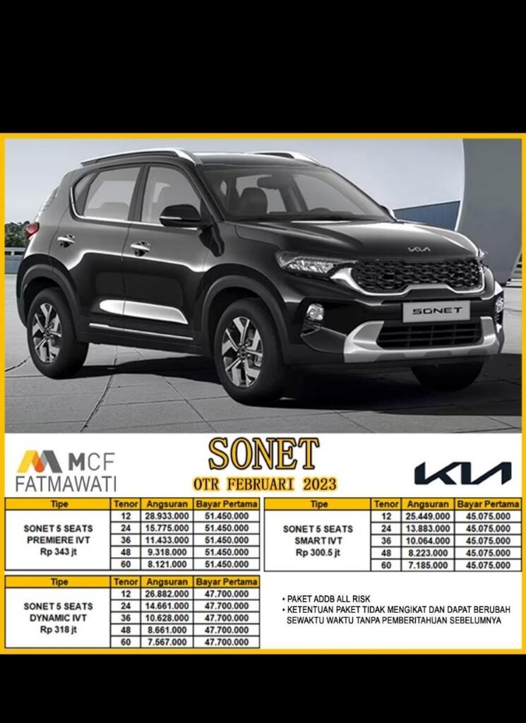 Promo Kia Sonet 2023 | Dealer Kia Jakarta Pusat