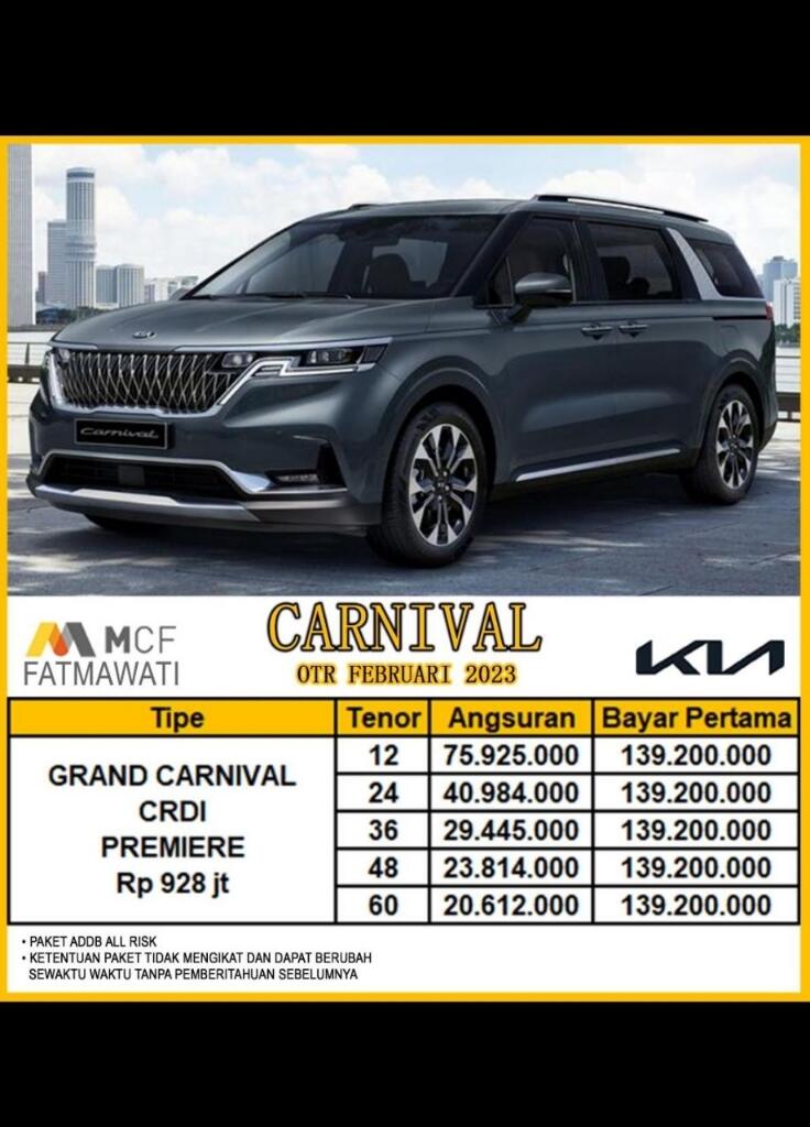 Harga &amp; Promo Kia Carnival 2023 | Dealer Kia Jakarta Pusat